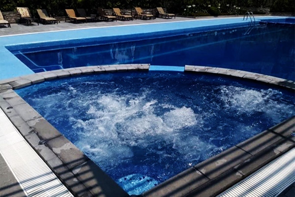 Jacuzzi en mosaico veneciano