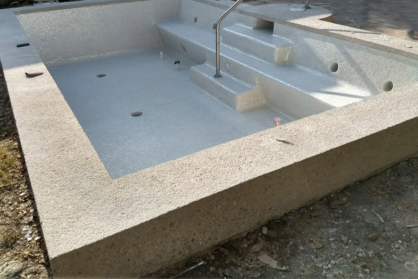 Jacuzzi en mosaico veneciano